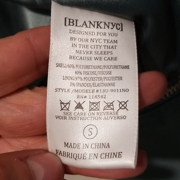 BLANKNYC faux leather moto jacket. - Picture 5 of 5